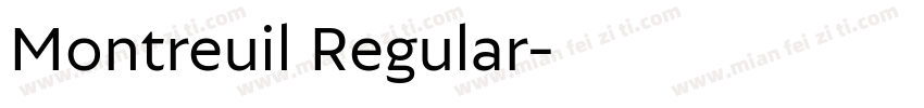 Montreuil Regular字体转换